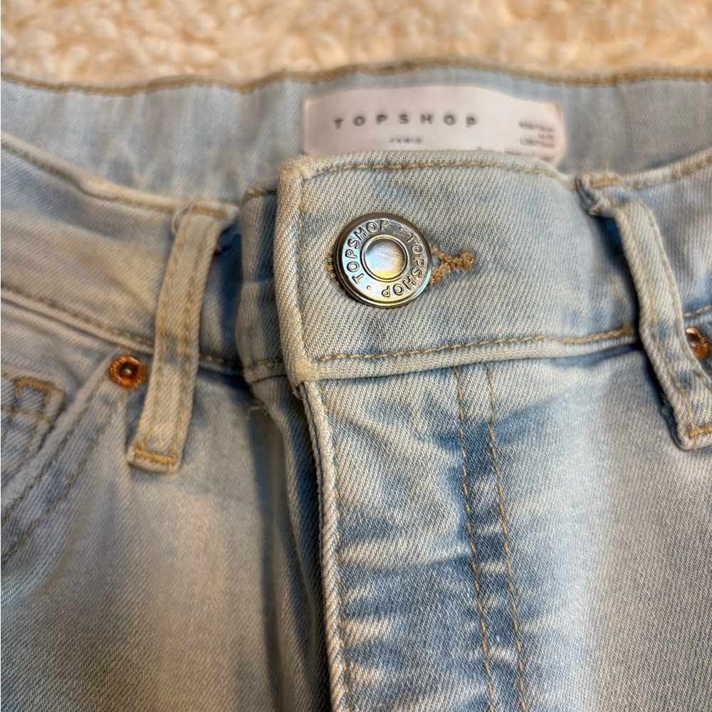 Topshop Light Blue High Rise Jamie Skinny Jeans - Picture 4 of 10